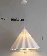 Nordic Design Felt Pleated LED Pendant Light - Modern Living Room Decorative Chandelier