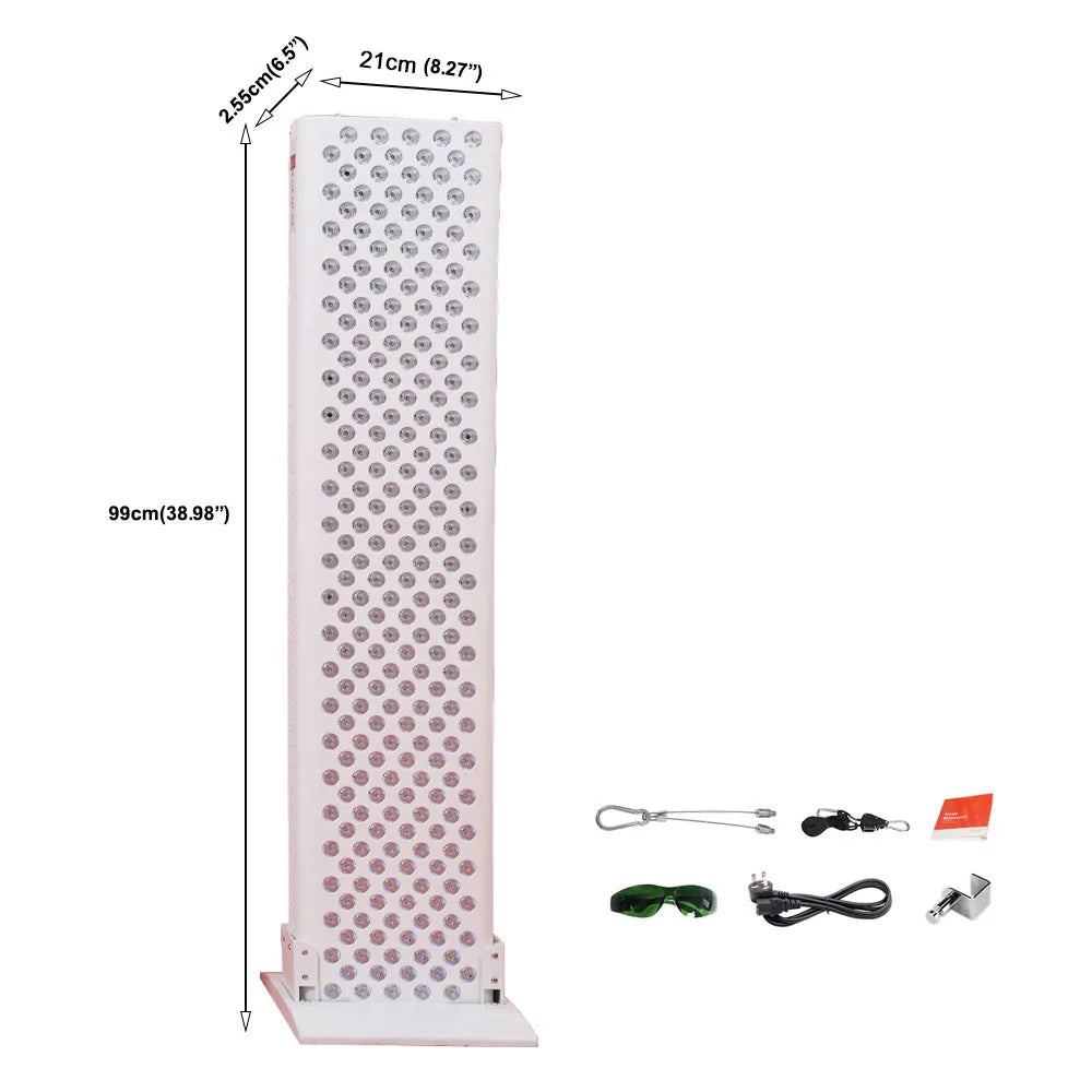 High Power Whole Body RTL300 LED Red Light Therapy Physiotherapy light therapy device 1200W pulse wiht mobile stand