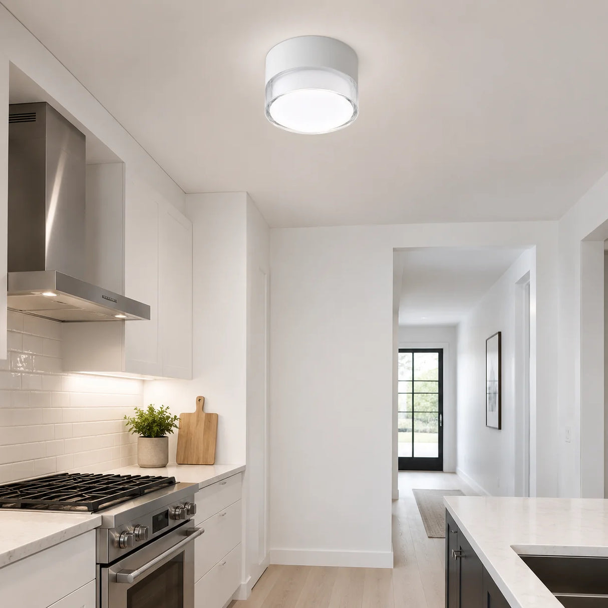 7W Circular Spot Light, 3000K 4000K Optional, LED Downlight Surface Mounted Nordic Ceiling Light Living Room Lighting