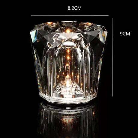 New crystal lamp creative diamond LED rechargeable table lamp bar table lamp atmosphere bedroom bedside atmosphere lamp