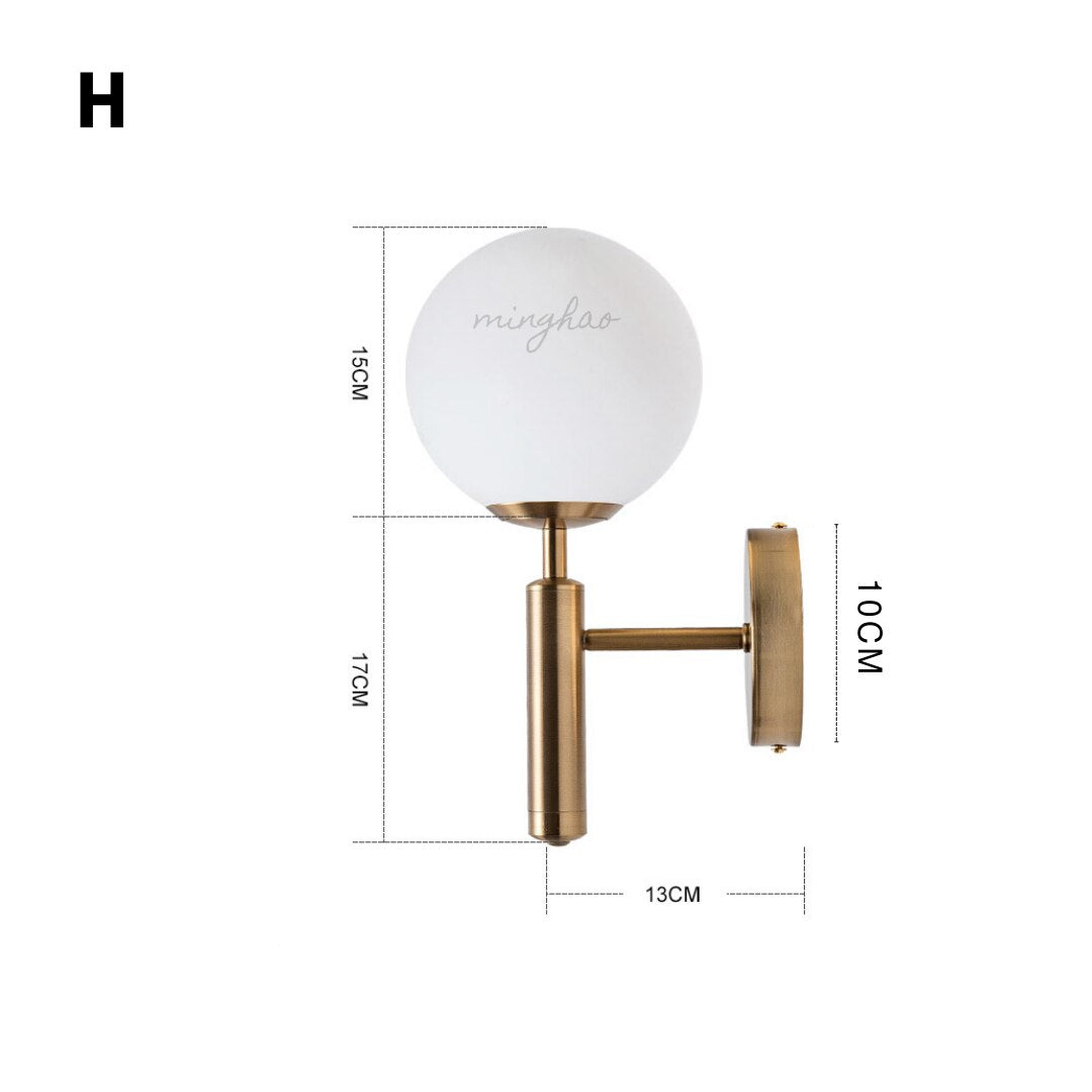 Modern LED Round Glass Ball Pendant Lights Iron E14 Pendant Lamps Hanging Light Fixture for Living Bedroom Dining Room