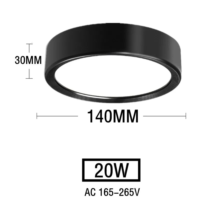 Led Downlights 220V Ceiling Spot Lamp 15W 18W 20W Down Light Surface Mounted Panel Lighting Kitchen Fixture for Room Home Decor