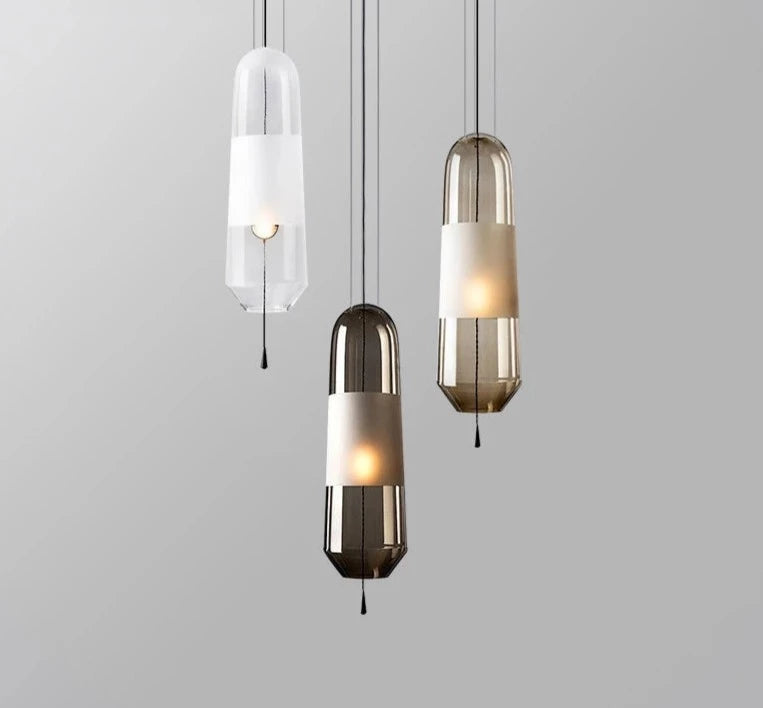 Modern Glass Pendant Lights Hanging Lamp for Dining Room Bedroom Led Light Fixtures Nordic Loft Industrial Home Decors Luminarias