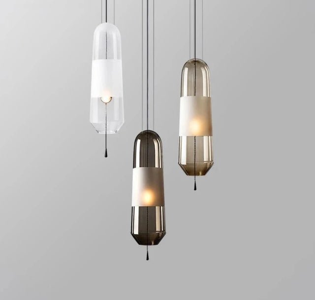 Modern Glass Pendant Lights Hanging Lamp for Dining Room Bedroom Led Light Fixtures Nordic Loft Industrial Home Decors Luminarias