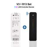 3-Channel RGB & CCT LED Controller - Wireless RF Dimmer for Smart Home Lighting