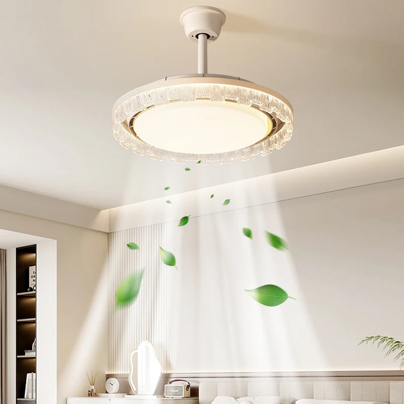 2026 Invisible Leafless Fan Light - Modern Eye Protection Ceiling Fan for Bedroom
