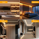 Ultra Bright COB LED Strip 1600LEDs/m 3000K 4000K 6500K High Density Flexible Dimmable Led Light 4300 lumen/m 30mm PCB DC24V 1-5