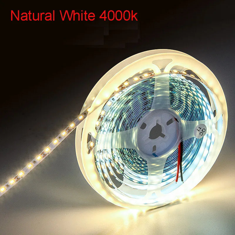 10m 48v LED Strip 120 leds/m Flexible Tunnel Subway Soft Tape 3000k Nature white 4000k 6000k Shop Wardrobe Cabinet Ceiling Light