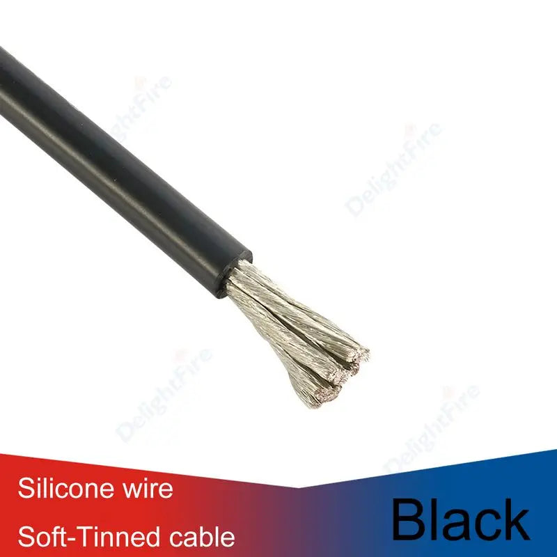 Electrical Wire Red Black Heat Resistant Silicone Cable 24 22 20 18 16 14 12 10 8 6 4 awg gauge for Car Auto Battery