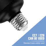 200W Deformable LED Garage Light (E26/E27) AC85-265V - Foldable High Bay Ceiling Lamp for Workshop, Warehouse & Basement