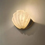 Shell Creative Glass Decoration French Retro Wall Light Luxury Living Room Bedroom Entrances Corridor Mirror Led Light