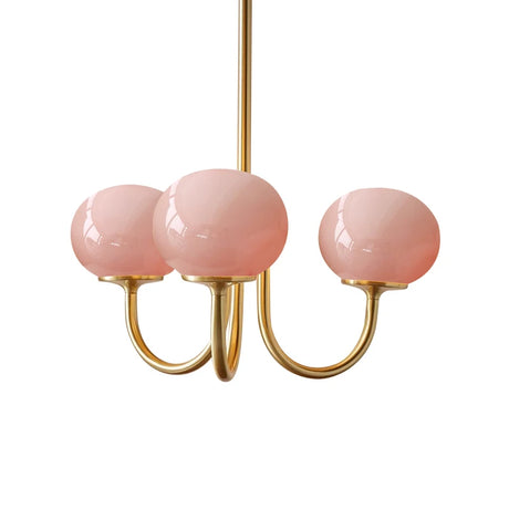 Nordic Simple Bedroom Lamp Designer Art Warm Romantic Children's Room Pink Medieval Bauhaus Chandelier