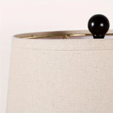 2 Set Farmhouse Table Lamps With Bulbs,Bright Rotary Switch Top Light + Touch Contorl Dimmable Nightstand Light,Metal,Black