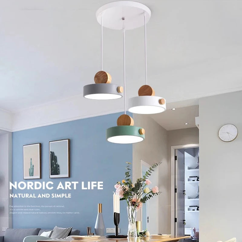 modern LED Ceiling pendant lamp indoor chandelier bedroom Dining room bar light three-tone dimming small Lamps for room decor