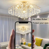 French Ceiling Lamps Luxury Crystal Pendant Light for The Living Room LED Interior Luster Home Decoration Hanging Light