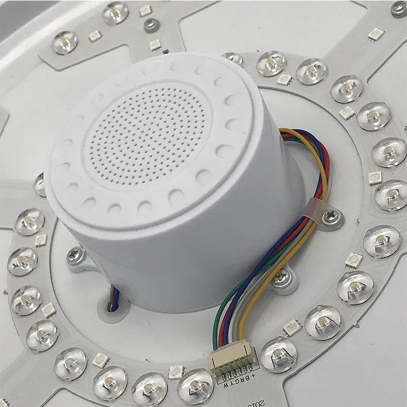 72W LED Starlight Ceiling Light with bluetooth Music Speaker Dimmable Flying Saucer Lamp