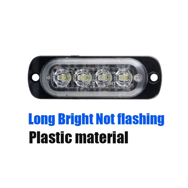 1pcs Led Strobe Warning Light Cheap Strobe Grille Flashing Lightbar Truck Car Beacon Lamp Amber Traffic Light 12V 24V Car Light