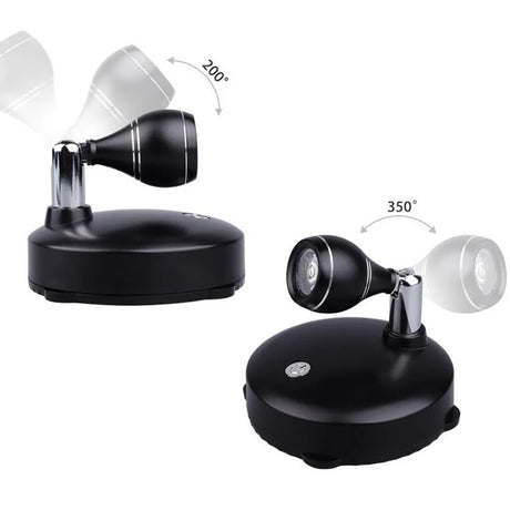 Wireless Spotlight Indoor, Battery Operated Accent Lights Art Lights for Paintings, LED Wall Light with Remote (2 Pack, B)