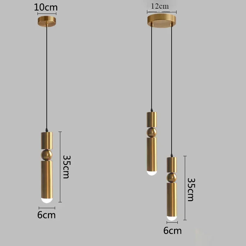Modern Led Chandelier Spotlight Pendant Lights Bedside Bedroom Reading Light Home Decor Pendant Lamp For Dining Room Kitchen Bar