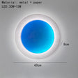 New Square Circular LED Wall Lamp Remote Control Colorful Dimming For Parlor Hotel Bedroom Dining Atmosphere Lighting