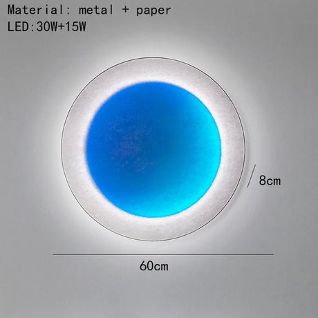 New Square Circular LED Wall Lamp Remote Control Colorful Dimming For Parlor Hotel Bedroom Dining Atmosphere Lighting