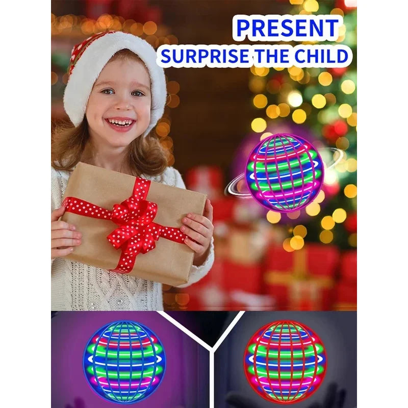 Auto-Spinning LED UFO Flying Orb Ball - Magic Floating Hover Toy