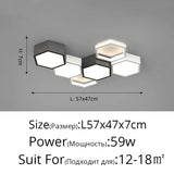 Minimalist living room lamp ceiling lights honeycomb design combination creative art indoor lamps intelligent hall Dinning lamp