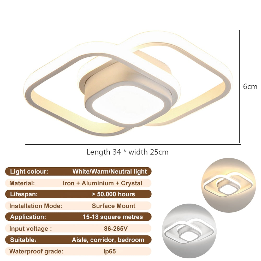 Nordic Modern LED Ceiling Lights Surface Mount Pendant Chandelier Living Room Bedroom Indoor Kitchen Dining Lighting Lamp