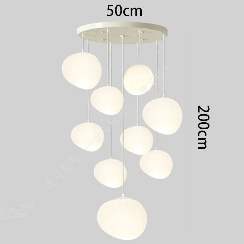 Nordic home decoration, stair chandelier, living room and dining room Pendant lights, ceiling light, indoor lighting