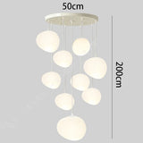 Nordic home decoration, stair chandelier, living room and dining room Pendant lights, ceiling light, indoor lighting