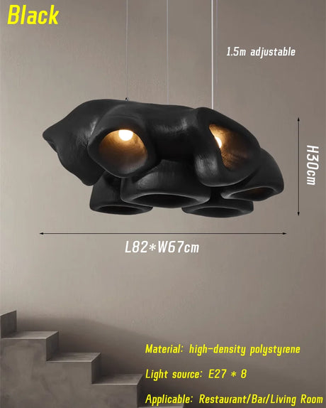 Nordic Living Room Wabi- Sabi Chandelier Minimalist Designer Dining Room Decoration Lamp Bar Restaurant Café's LED Pendant Lighting