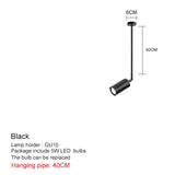 Nordic Modern Longer Chandelier Dining Table Fixtures Black Pendant Lights Restaurant Bar Kitchen Decor Living Room Hanging Lamp