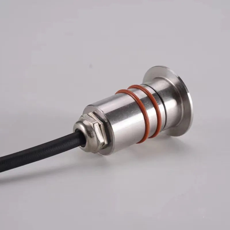 DC12V 24V LED Mini Underwater Light IP68 Waterproof Underground Lamp Spotlight Stainless Steel for Pool Stair Step Pathway Deck