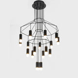 Modern Salon Chandelier Kitchen Living Dining Room Lobby Hall Stair Wireflow Hanging Lamp Loft Nordic Deco Pendant Light Lustre