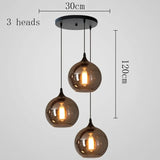 Modern LED Glass Ball Pendant Lamp for Living Room Bedroom Dining Kitchen - Indoor Hanging Chandelier Home Decor Light