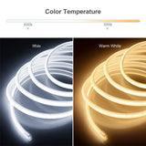 EU 220V COB LED Silicone Tube Light Strip Set (20M / 35M) - Waterproof High-Lumen Outdoor Rope Lighting for Villa, Garden & Pool