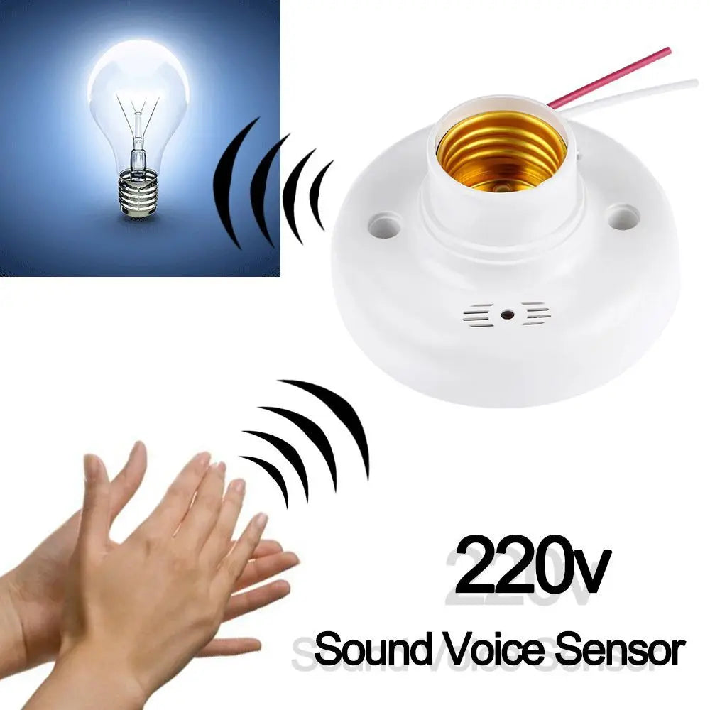 Sound Voice Control Sensor Lamp Base Delay Switch AC220V Light Socket ...