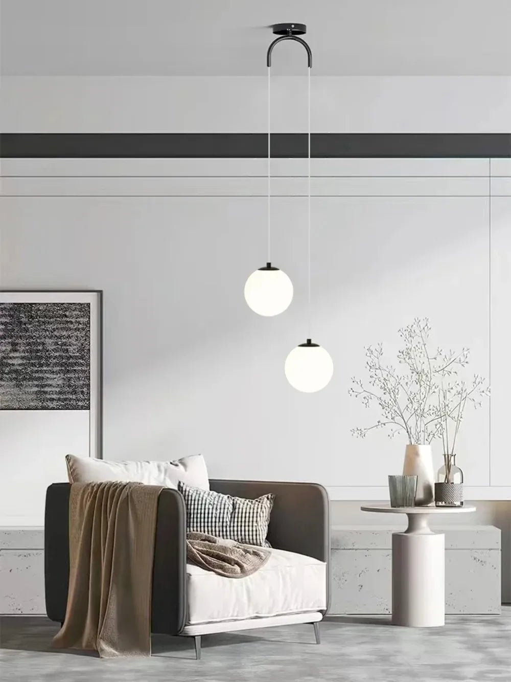 Nordic Modern Glass LED Pendant Lights Dining Room Bedroom Gold Chandelier Fixtures Indoor Restaurant Bar Decor Hanging Lamp