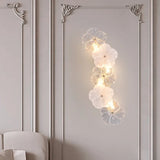 French Light Luxury Living Room Wall Light 2025 New Background Wall Decorative Light Bedroom Creative Flower Bedside Lamp