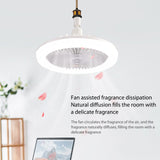 E27 Ceiling Fan with Lights LED Fan Light Ceiling Light with Fan Electric Aroma Fan with Remote Control Bedroom Living Room Deco