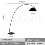 Nordic Light Luxury Fishing Rod LED Floor Lamp - Modern Vertical Arc Standing Light Fixture for Living Room Sofa & Bedroom Bedside