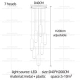 Nordic Home Decor LED Chandelier Villa Living Room Ceiling Light Suspended Staircase Pendent Lamp Dining Table Pendent Light