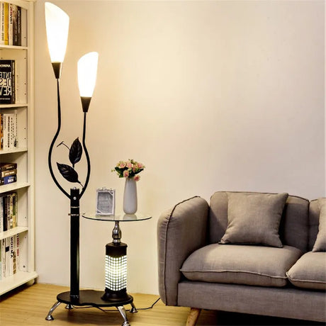 E27 Nordic Modern Floor Lamp LED Flower Tea Table Floor Lamps for Living Room Bedroom Study Desk Lamp Home Decors Standing Lights