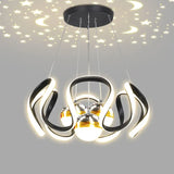 2026 New Nordic Starry Sky LED Chandelier - Creative Pendant Lamp for Living Room