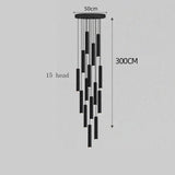 Modern home decor led lights pendant light lamps forstaircase Chandeliers for living room hanging light indoor lighting