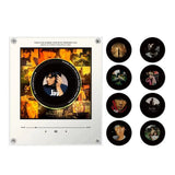 Smart Magnetic Music Vinyl Record Player Fridge Light - Touch-to-Play Album Magnet & LED Night Light Decor Lamp