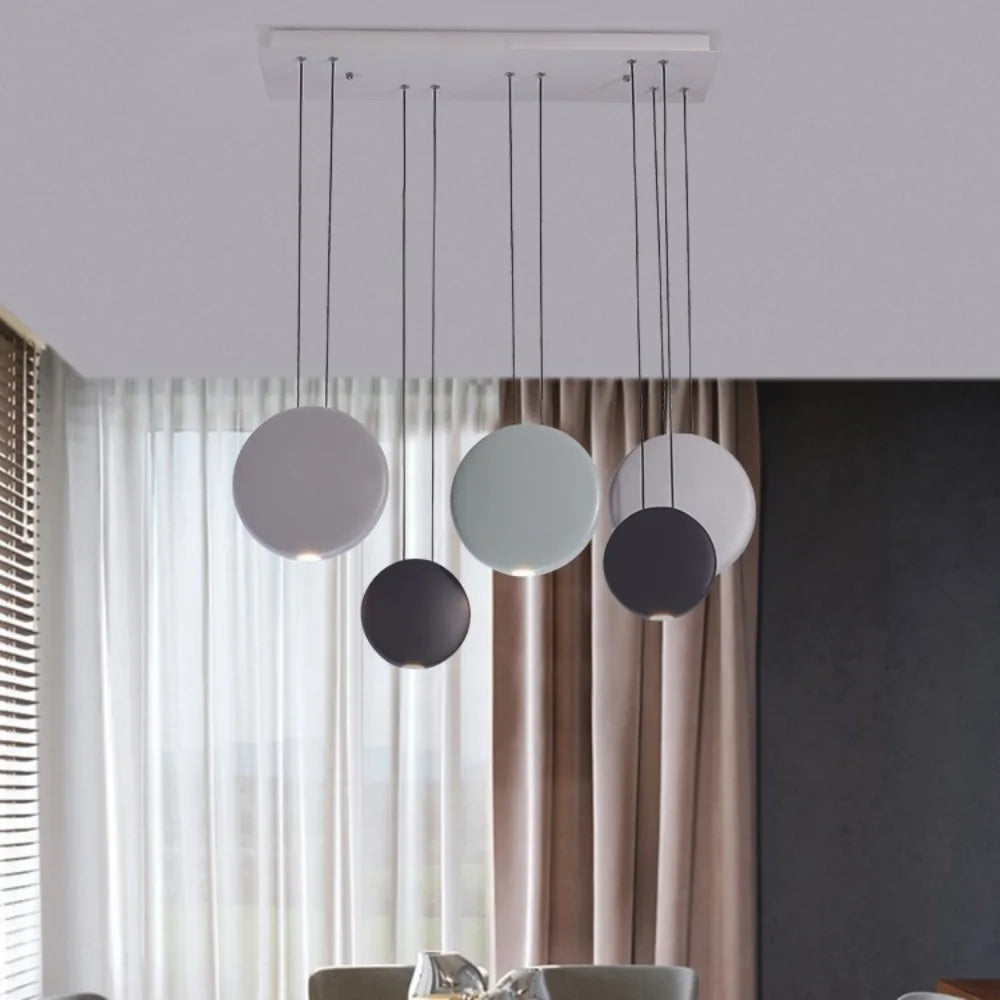 Scandinavian LED Chandelier - Modern Nordic Pendant Lamp for Dining & Kitchen
