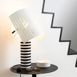 Designer Shogun Table Lamp Modern Stripe Grid Desk Light Bedroom Living Room Exhibition Hotel LED Art White Black Table Lamps