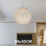 Origami Ceiling Lampshade Nordic Style Paper Lantern Shade Creative Decorative Light Cover for Living Room Decor