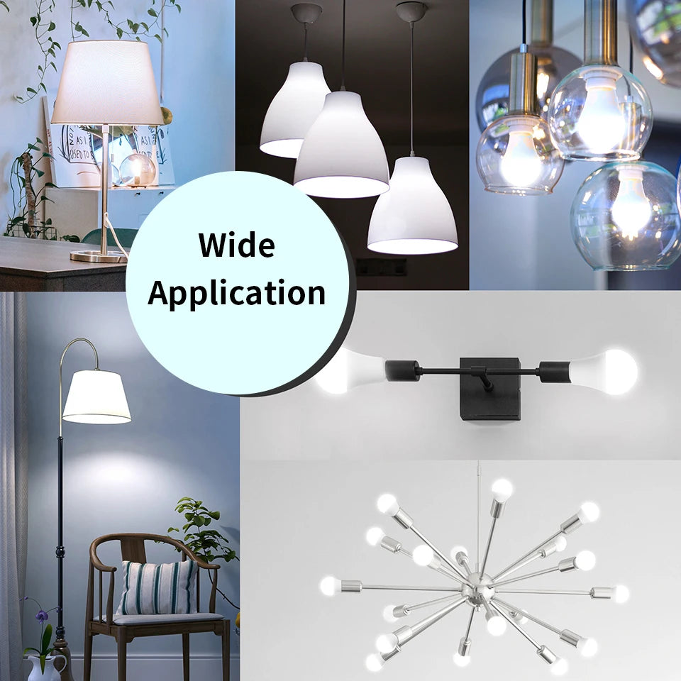 6Pcs/Lot E27 E14 B22 LED 220V  3W 6W 9W 12W 15W 18W 20W Led Bulb Cold White Led Lights For Living Room Use